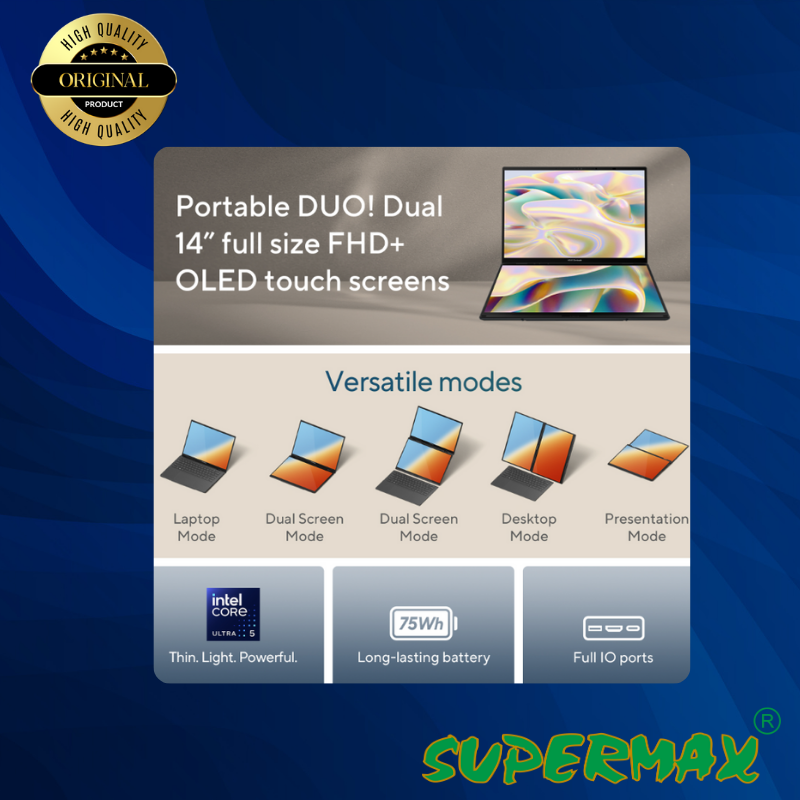 ASUS Zenbook Duo OLED Intel Core Ultra 5 125H UX8406MA-QL551WS