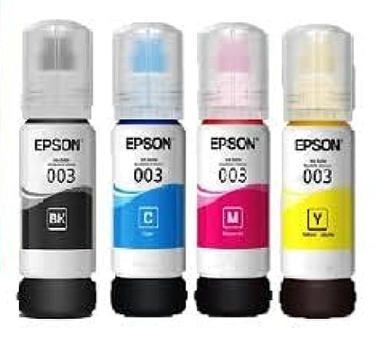Epson 003 Eco Tank 4 Colour Ink Bottle Combo(Black, Cyan, Magenta, Yellow)
