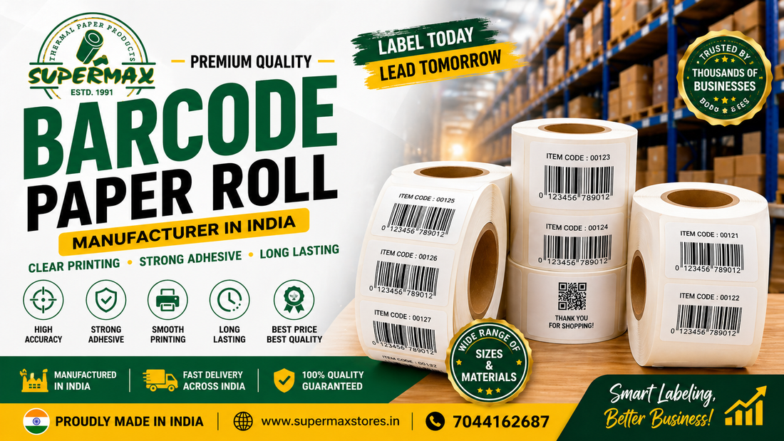 Barcode Paper Roll Manufacturer in India