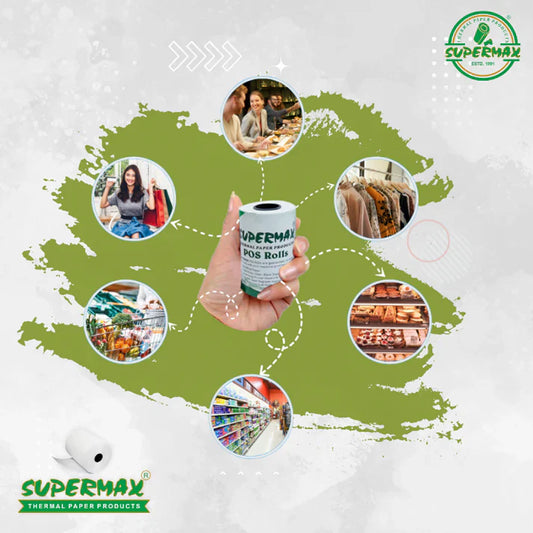 Buy Thermal Paper Rolls & POS Rolls at Supermax Store – Your Trusted paper option