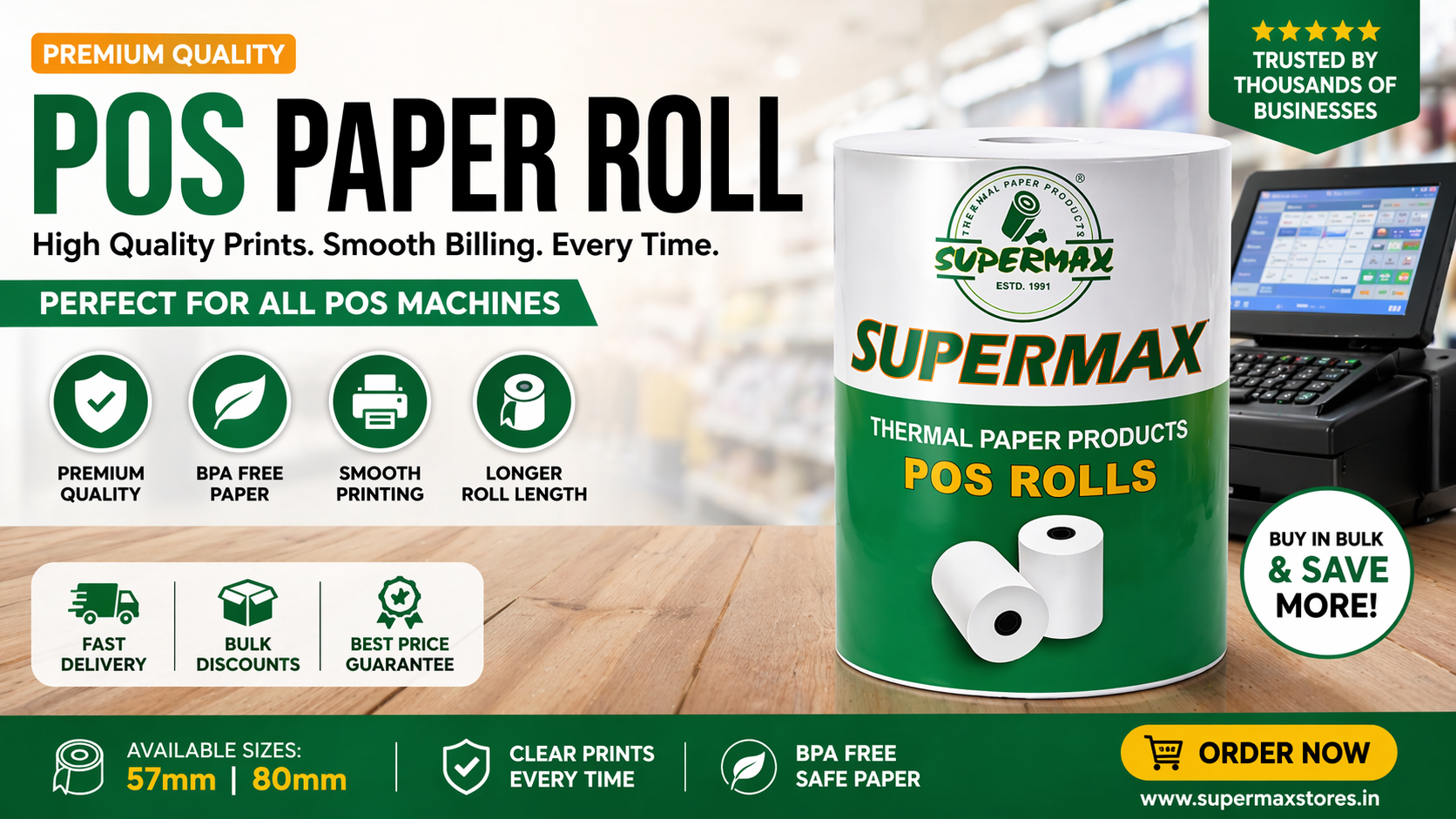 POS Paper Roll – Best Quality Billing Rolls for POS Machines (Complete Buying Guide 2026)