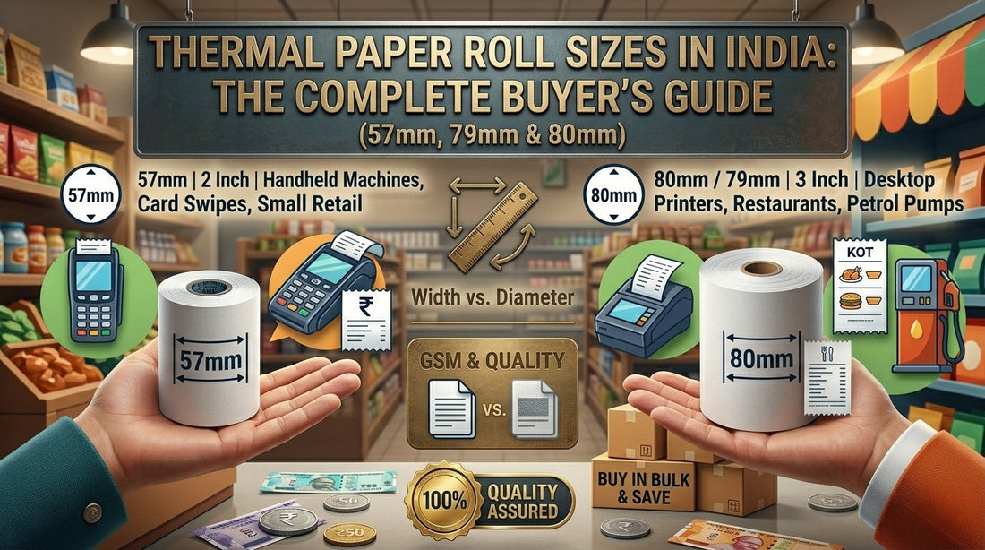 Thermal Paper Roll Sizes in India: The Complete Buyer's Guide