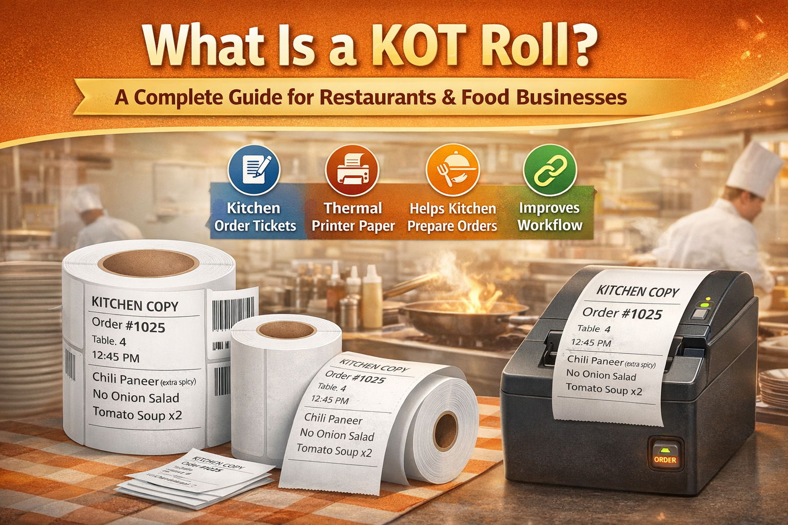 what is kitchen order ticket (kot) for restaurant?... What Is a KOT Roll? A Complete Guide for Restaurants and Food Business ...