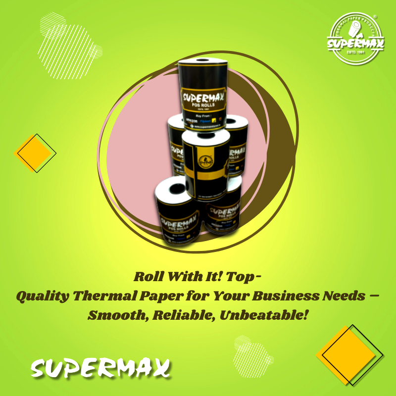 Buy Thermal Paper Rolls Online – High-Quality POS Rolls & Barcode Sticker Rolls