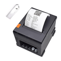 GZGYNADAST 80mm Thermal POS Receipt Printer with Auto Cutter & Cash Drawer Support (ESC/POS Compatible / Dual USB + LAN/Ethernet Port Interface / Restaurant Kitchen & Retail Billing Printer / Black with Orange Accent)