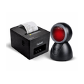 helett BillQuick Lite 80mm Thermal Receipt Printer + HT15 Hands-Free 2D Barcode Scanner Combo Kit (250mm/s High-Speed POS Printer / USB Interface / Retail, Shops & Restaurant Billing Bundle / Black)