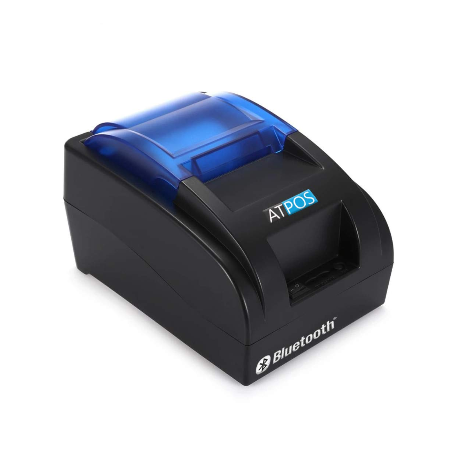 ATPOS H-58BT 58mm (2 Inch) USB & Bluetooth Thermal Receipt Printer (ESC/POS Compatible / Mobile POS Billing Invoice Printer / Desktop Power Operated - No Battery Backup / Black)