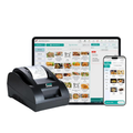 FOODCHOW Starter Lifetime Plan Bundle with 2-Inch USB & Bluetooth Thermal Receipt Printer (Restaurant & Cafe POS Software / Online Food Ordering System / Razorpay Payment Integrated / Black)