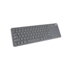 TVS Electronics Champ Smart Wireless Keyboard with Multi-Touch Trackpad | 2.4GHz USB Connectivity | 10m Range | Ergonomic Design for Smart TV, Laptop, HTPC & Android Box (Black)