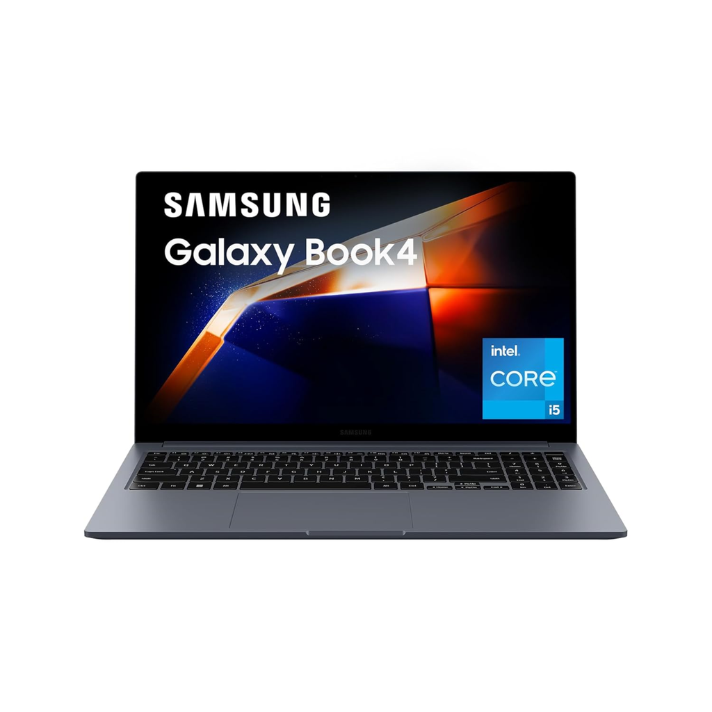 Samsung Galaxy Book4 Thin & Light Laptop 15.6" Full HD - 13th Gen Intel Core i5-1335U, Intel Iris Xe Graphics, 16GB RAM, 512GB SSD, Fingerprint Reader, RJ45 LAN Port, Windows 11 Home, MS Office 2021 (Gray)