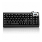 TVS Champ USB Membrane Wired Keyboard - Ergonomic 104-Key Full Layout, Spill-Resistant, Laser Etched Keys (Black)