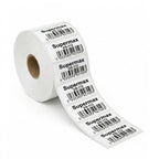 100x125mm Direct Thermal Barcode Label Roll | 1000 Labels Per Roll | 1 Up DT Sticker | Self Adhesive Shipping, Logistics & POS Labels