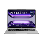 Acer Aspire 5 AI PC 14" WUXGA IPS Laptop - Intel Core Ultra 5 125H, 16GB RAM, 512GB SSD, Windows 11 Home, Backlit KB, MS Office 2024 | Premium Ultra-Lightweight Laptop (Pure Silver, A514-54H)