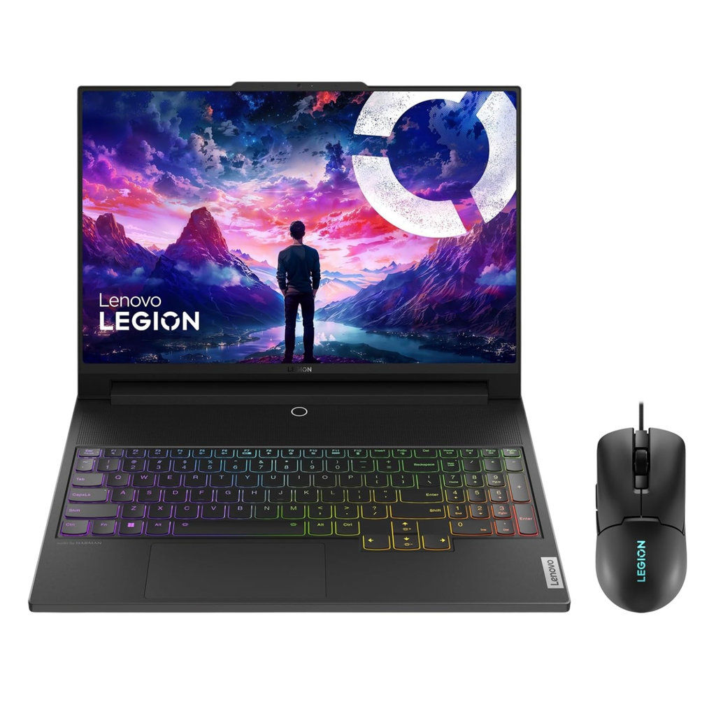 Lenovo Legion 9 16.0" 3.2K Mini LED 165Hz Gaming Laptop - Intel Core i9 13980HX, NVIDIA RTX 4090 16GB, 32GB RAM, 2TB SSD, 1200Nits, Win 11, + M300s Gaming Mouse (Black, 2.5kg, 83AG0044IN)