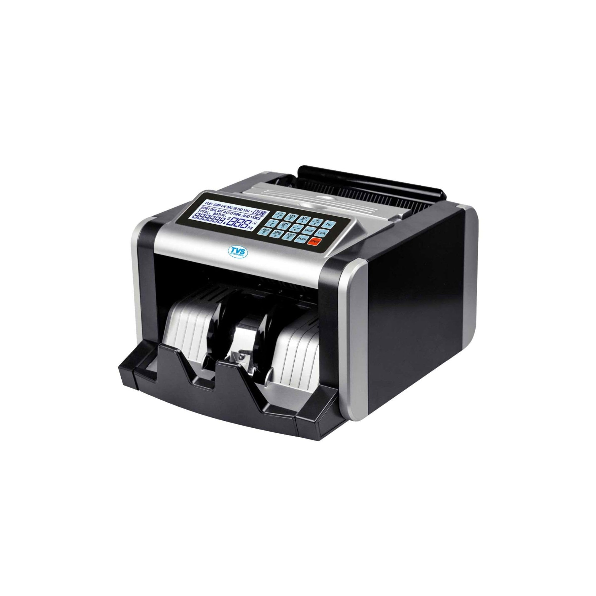 TVS Electronics CC-232 Classic Plus Cash Counting Machine with UV, MG, IR Fake Note Detection | 1000 Notes/Min High-Speed Currency Counter for Banks & Business
