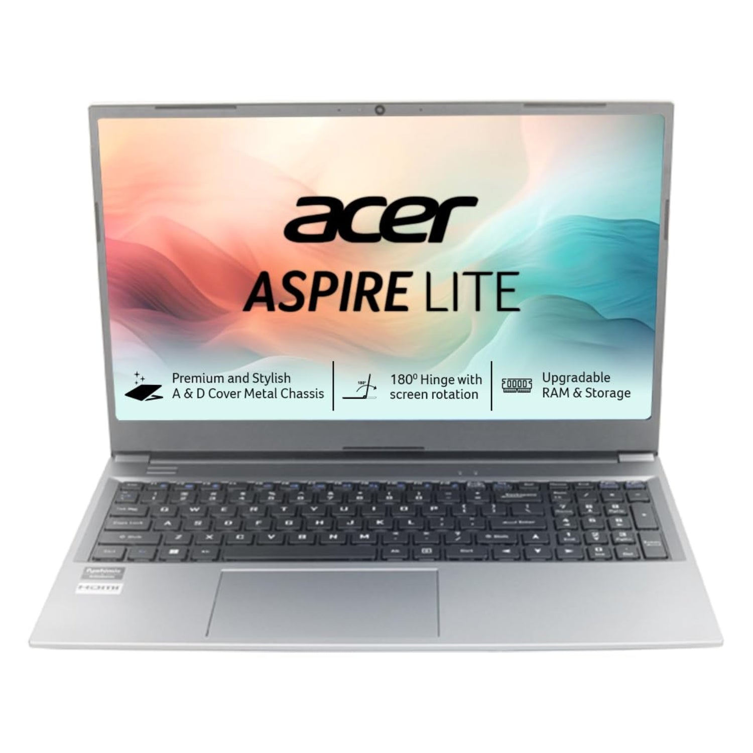Acer Aspire 3 15.6" HD Laptop - Intel Pentium N6000, 12GB LPDDR4X RAM, 512GB SSD, Windows 11 Home | Thin & Light Portable Laptop (Pure Silver)