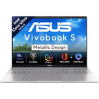ASUS Vivobook S16 OLED Metallic Design 16.0" Laptop - Intel Core Ultra 5 225H, ASUS Lumina OLED Display, Intel iGPU, 16GB RAM, 512GB SSD, 70Whr Battery, Windows 11 Home, Office 2024 & Microsoft 365 Basic (Cool Silver, 1.70kg, S3607CA-SH071WS)