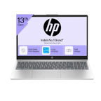 HP 15 Thin & Light Laptop 15.6" FHD Anti-Glare - 13th Gen Intel Core i3-1315U, 8GB DDR4, 512GB SSD, Intel UHD Graphics, 1080p FHD Camera, Win 11, MSO 21 (Natural Silver, 1.59kg, 15-fd0465TU)