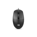 TVS Electronics M120 Wired Optical Mouse | 1200 DPI High-Precision Tracking | 5 Million Clicks Durability | Ergonomic Ambidextrous Design | 1.5m Durable USB Cable for PC & Laptop (Black)