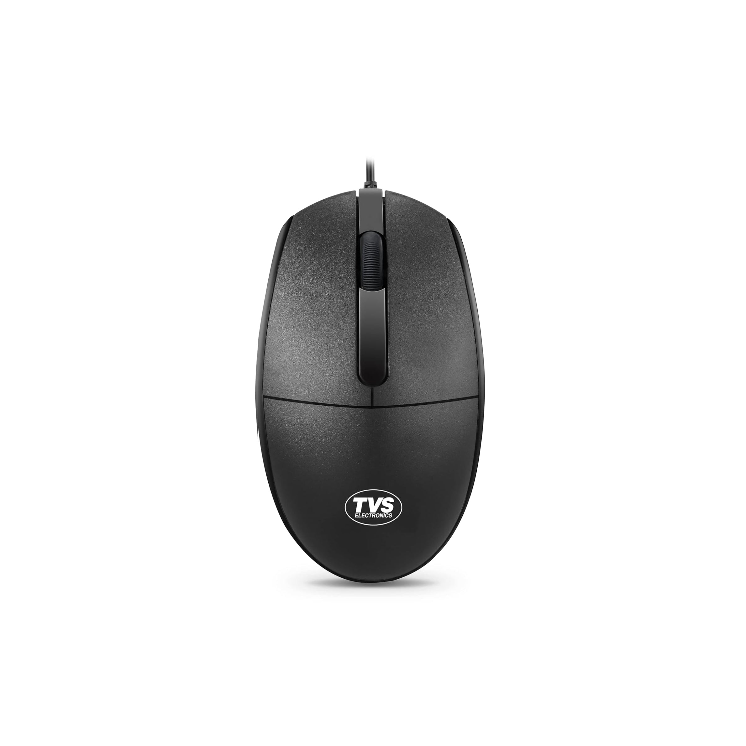 TVS Electronics M120 Wired Optical Mouse | 1200 DPI High-Precision Tracking | 5 Million Clicks Durability | Ergonomic Ambidextrous Design | 1.5m Durable USB Cable for PC & Laptop (Black)