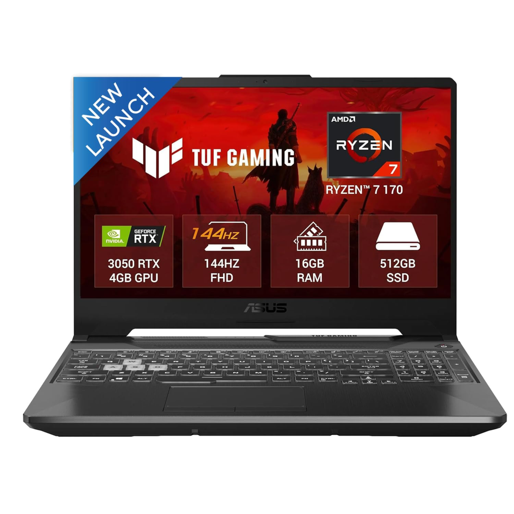 ASUS TUF Gaming A16 (2026) 16.0" FHD+ 165Hz Gaming Laptop - AMD Ryzen 7 260, NVIDIA GeForce RTX 5050 8GB, 16GB RAM, 1TB SSD, Windows 11 Home, Office 2024 & Microsoft 365 Basic (Jaeger Gray, 2.20kg, FA608UH-RV112WS)