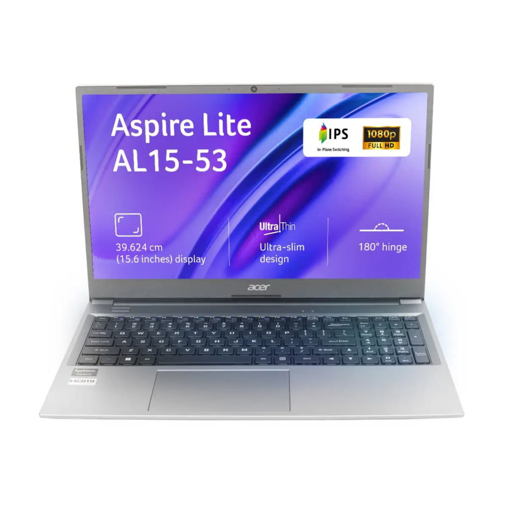 Acer Aspire Lite AL15-52 (UN.34ESI.00D) 15.6" FHD Laptop (Intel Core i3-1305U / 16GB RAM / 512GB SSD / Windows 11 / Steel Gray)