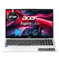 Acer Aspire Lite 15.6" FHD IPS Laptop - 13th Gen Intel Core i3-1305U, 8GB RAM, 512GB SSD, Windows 11 Home, Premium Metal Body, 180° Hinge (Steel Gray, AL15-53)