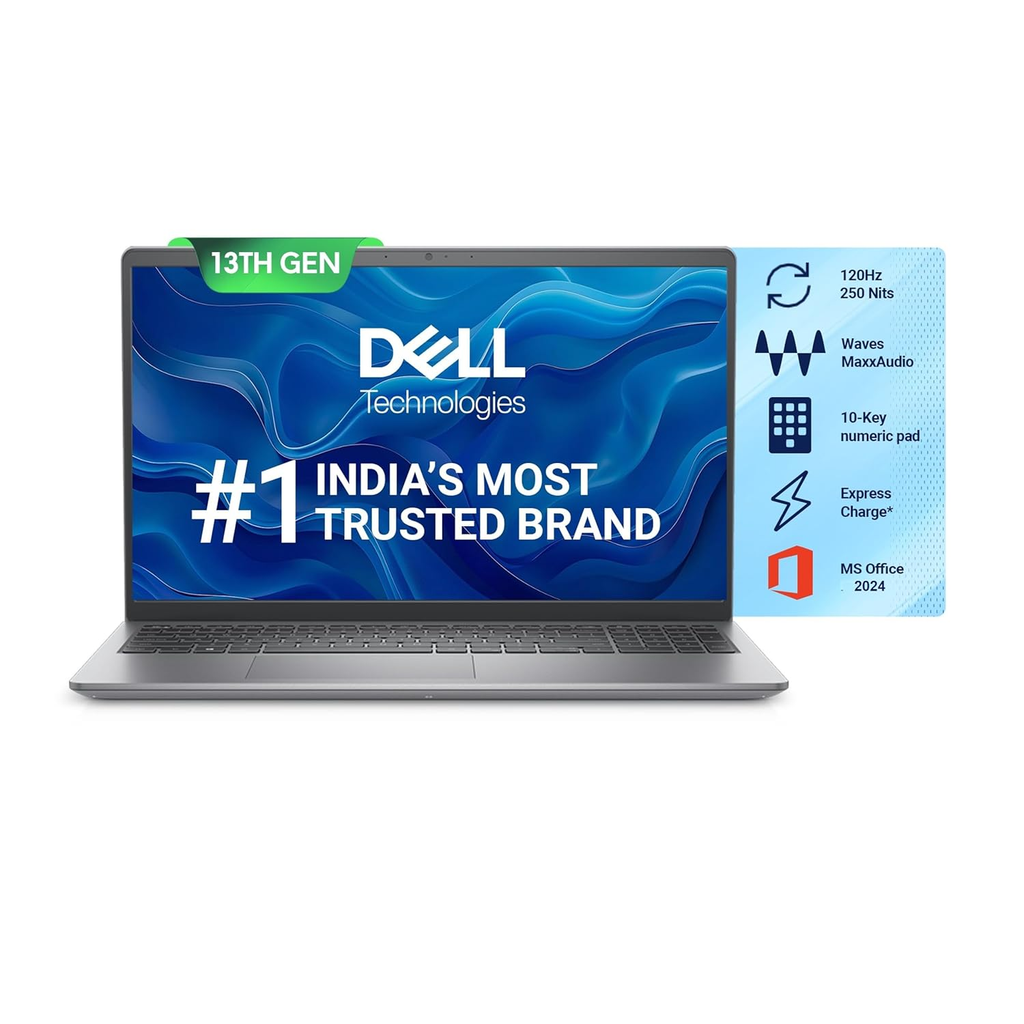 Dell Vostro 15 3530 (VN3530KCKC90020RG10) 15.6" FHD Laptop (Intel Core i5 13th Gen / 16GB RAM / 512GB SSD / Windows 11 / MS Office 2021 / Titan Grey)