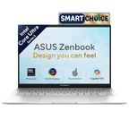 ASUS Zenbook 14 (2026) 14.0" OLED Touchscreen Laptop - Intel Core Ultra 9 285H, 32GB RAM, 1TB SSD, Copilot+ PC, Windows 11 Home, Office 2024 & Microsoft 365 Basic (Foggy Silver, 1.28kg, UX3405CA-QL1113WS)