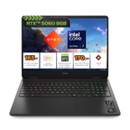 HP Omen 16 16.1" 2K 165Hz IPS Gaming Laptop - Intel Core Ultra 7 255H, 8GB NVIDIA GeForce RTX 5060, 24GB DDR5 RAM, 1TB SSD, 3ms, RGB Keyboard, Windows 11, MS Office 2024 (Shadow Black, 2.43kg, am0238tx)