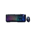 TVS Electronics Champ Blitz Wired Gaming Keyboard and Mouse Combo | Rainbow LED Backlit | 19-Key Anti-Ghosting | 3200 DPI Adjustable Optical Mouse | Ergonomic Design for PC Gamers & Streamers (Black)