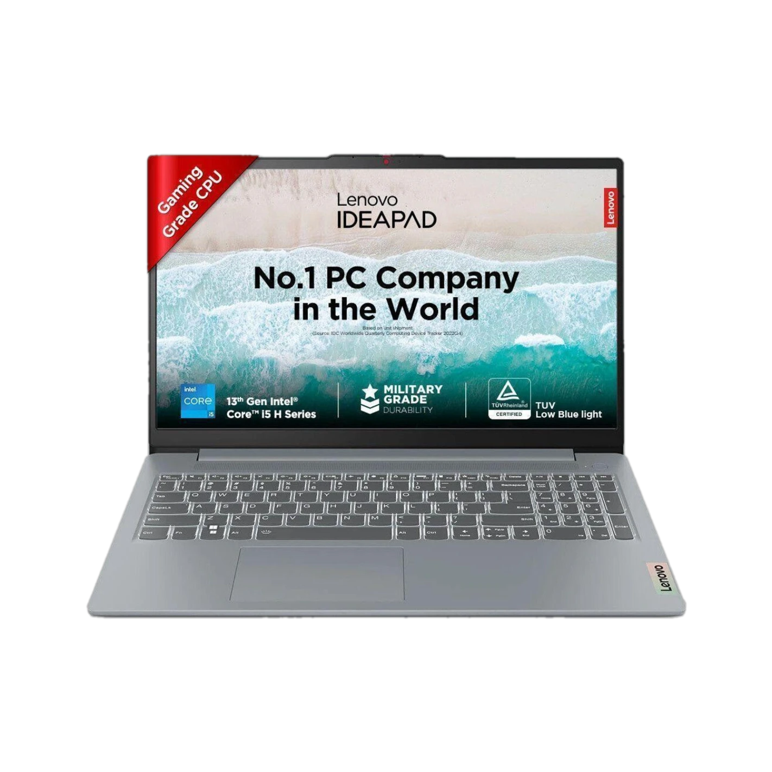 Lenovo IdeaPad Slim 3 15.6" FHD Laptop (Intel Core i5-12450H / 16GB RAM / 512GB SSD / Windows 11 Home / Backlit Keyboard / Arctic Grey) - 83ER00MCIN