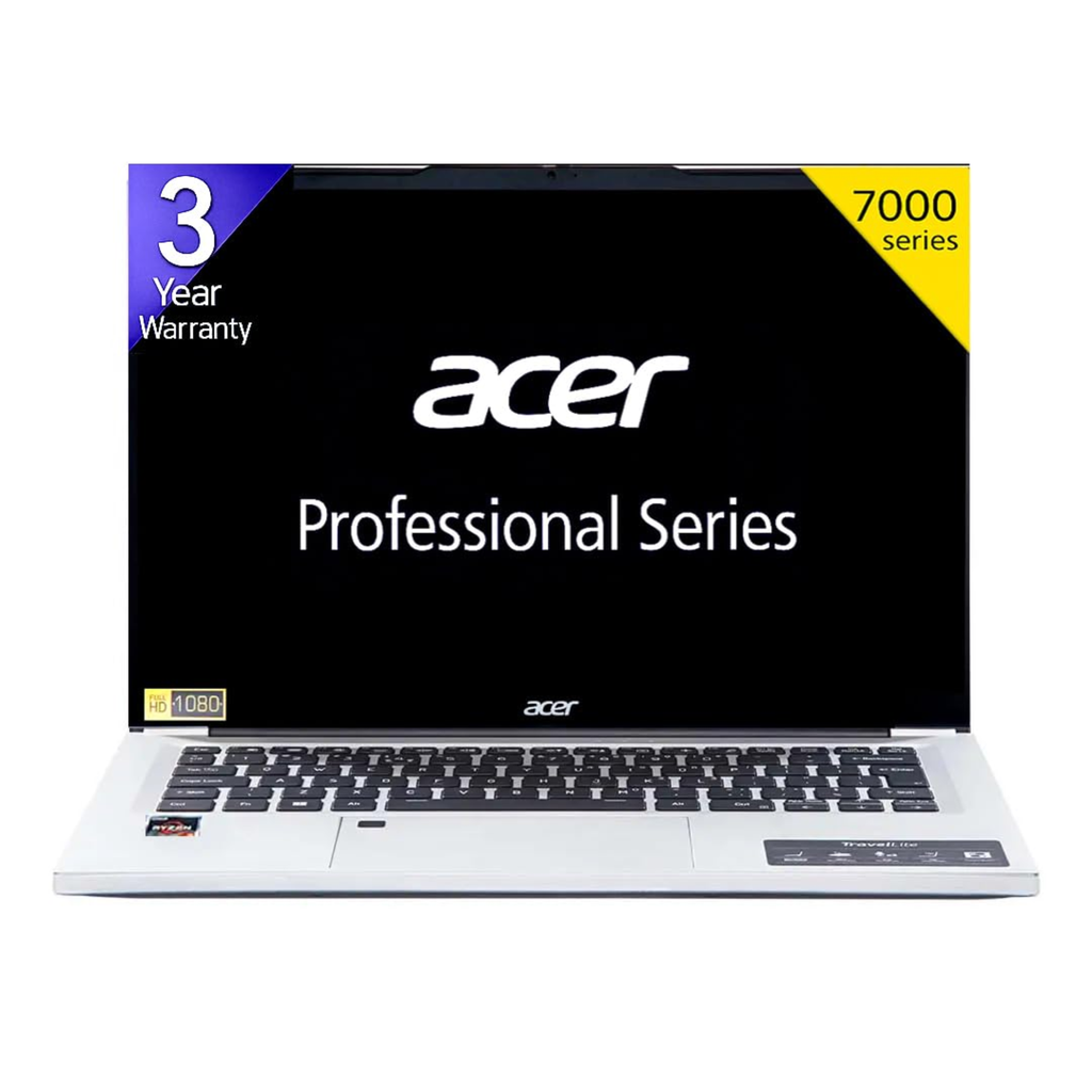 Acer Professional 14" FHD Metal Laptop - AMD Ryzen 7-7730U, 32GB RAM, 1TB SSD, Win 11 Pro, MS Office 2021, Backlit KB, Fingerprint, 3 Yr Warranty (1.34kg)