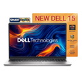 Dell 15 Thin and Light 15.6" FHD 120Hz Laptop - AMD Ryzen 7 7730U, Integrated AMD Radeon Graphics, 16GB RAM, 512GB SSD, Windows 11 Home, MS Office 2024 (Silver, 1.63kg)