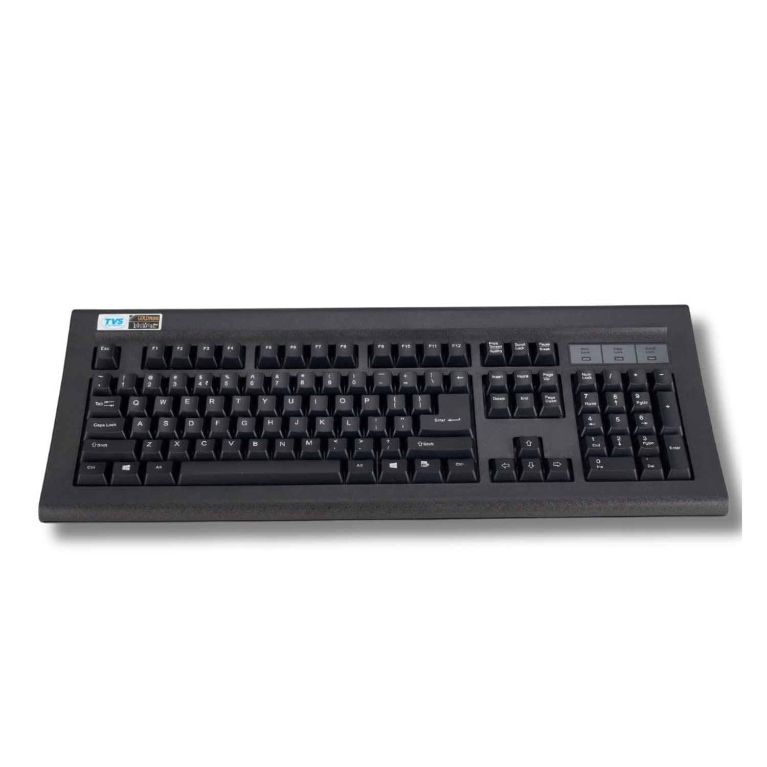 TVS Gold USB Mechanical Wired Keyboard - High-Durability 50 Million Keystrokes, Dust-Resistant Switches, Full 104-Key Layout (Black)