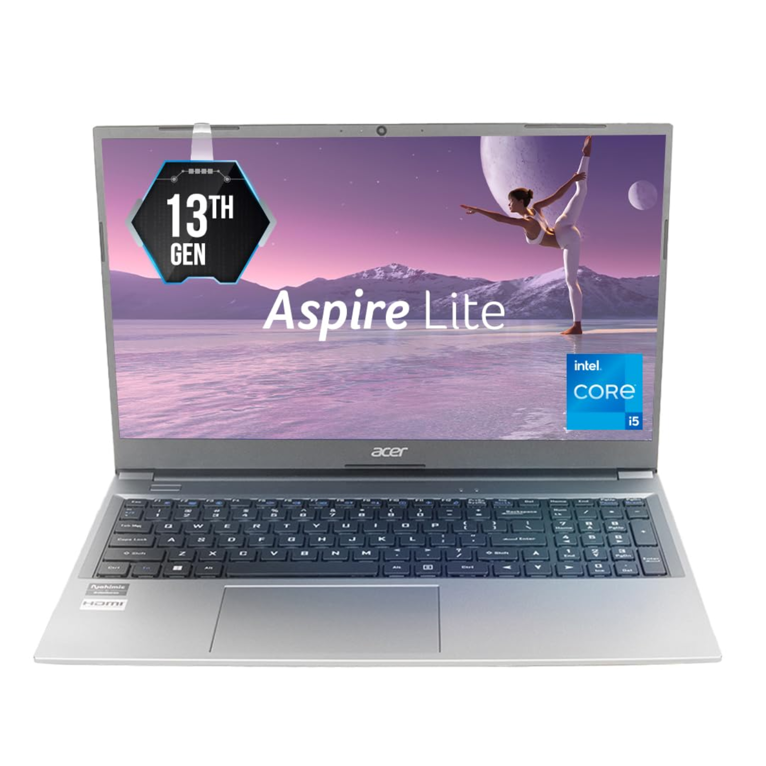 Acer Aspire Lite AL15-53 (UN.34ESI.00L) 15.6" FHD Laptop (Intel Core i5-1334U / 16GB RAM / 512GB SSD / Windows 11 / MS Office 2021 / Steel Gray)