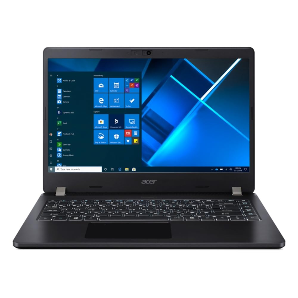 Acer TravelMate Business 14" Full HD Laptop - Intel Core i7-1165G7, 16GB DDR4 RAM, 512GB SSD, Intel Iris Xe Graphics, Windows 11 Home (Black, TMP214-53)