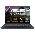 ASUS Vivobook 14" FHD+ Copilot+ AI PC - AMD Ryzen AI 5 330U (50 TOPs), 16GB RAM, 512GB SSD, Windows 11, Office 2024, Type-C Fast Charge (Quiet Blue, 1.46kg, M1407KA-LY132WS)