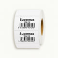 75x50mm Direct Thermal Barcode Label Roll | 1000 Labels Per Roll | 1 Up DT Sticker | Self Adhesive Shipping, Logistics & POS Labels