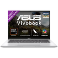ASUS Vivobook 14 Copilot+ AI Laptop 14.0" FHD+ Display - AMD Ryzen AI 5 330 (50 TOPS), AMD Radeon iGPU, 16GB RAM, 512GB SSD, Type-C Fast Charge, Windows 11 Home, MS Office 2024 & Microsoft 365 Basic (Cool Silver, 1.46kg, M1407KA-LY131WS)