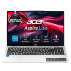 Acer Aspire Lite 12th Gen Laptop - 15.6" FHD IPS Display, Intel Core i5-12450H, 12GB RAM, 512GB SSD, Backlit KB, Win 11 Home | Thin & Light Laptop (Pure Silver)