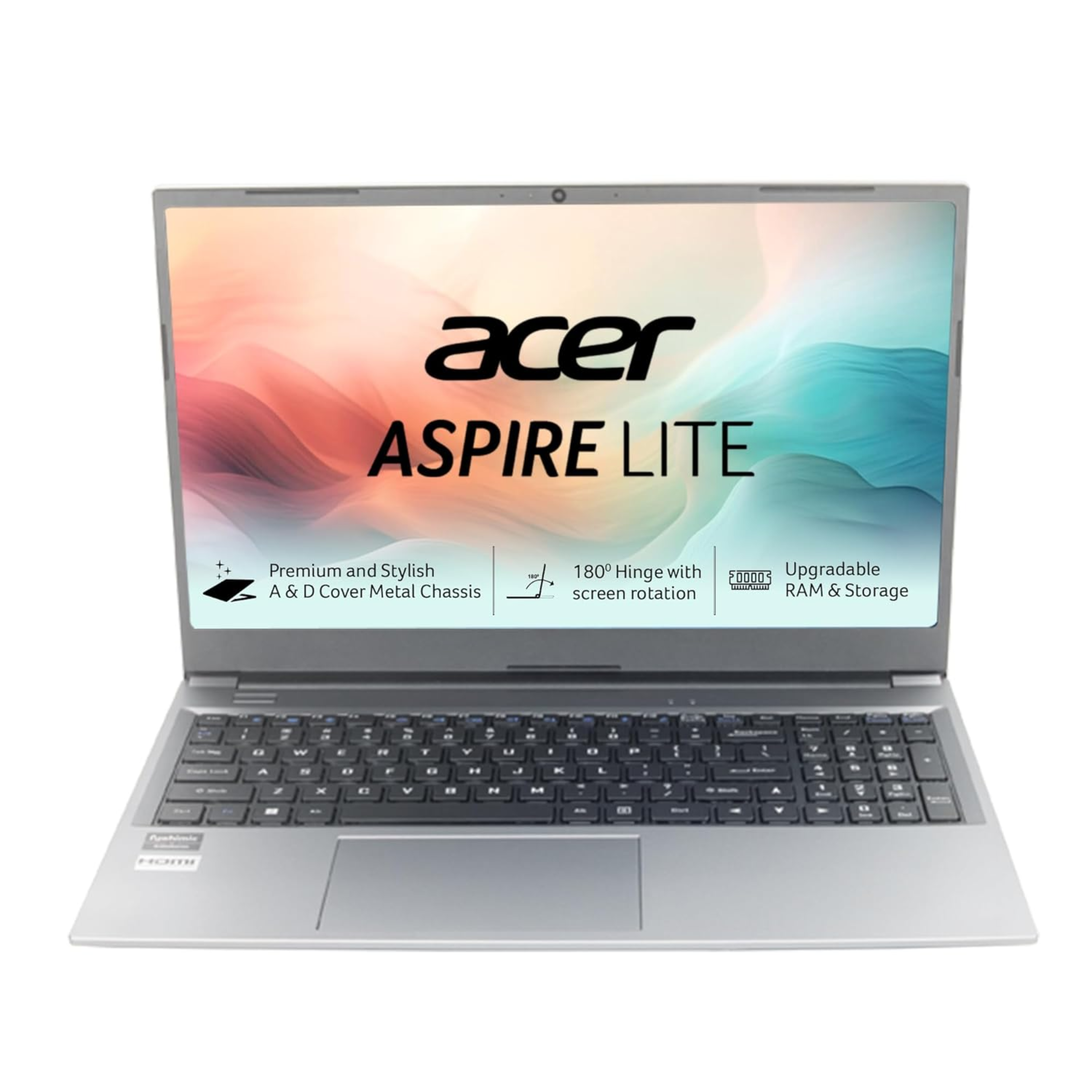 Acer Aspire Lite 15.6" FHD Laptop - 12th Gen Intel Core i3-1215U, 16GB RAM, 512GB SSD, Windows 11 Home | Premium Metal Body Thin & Light Laptop (Steel Gray, AL15-52)