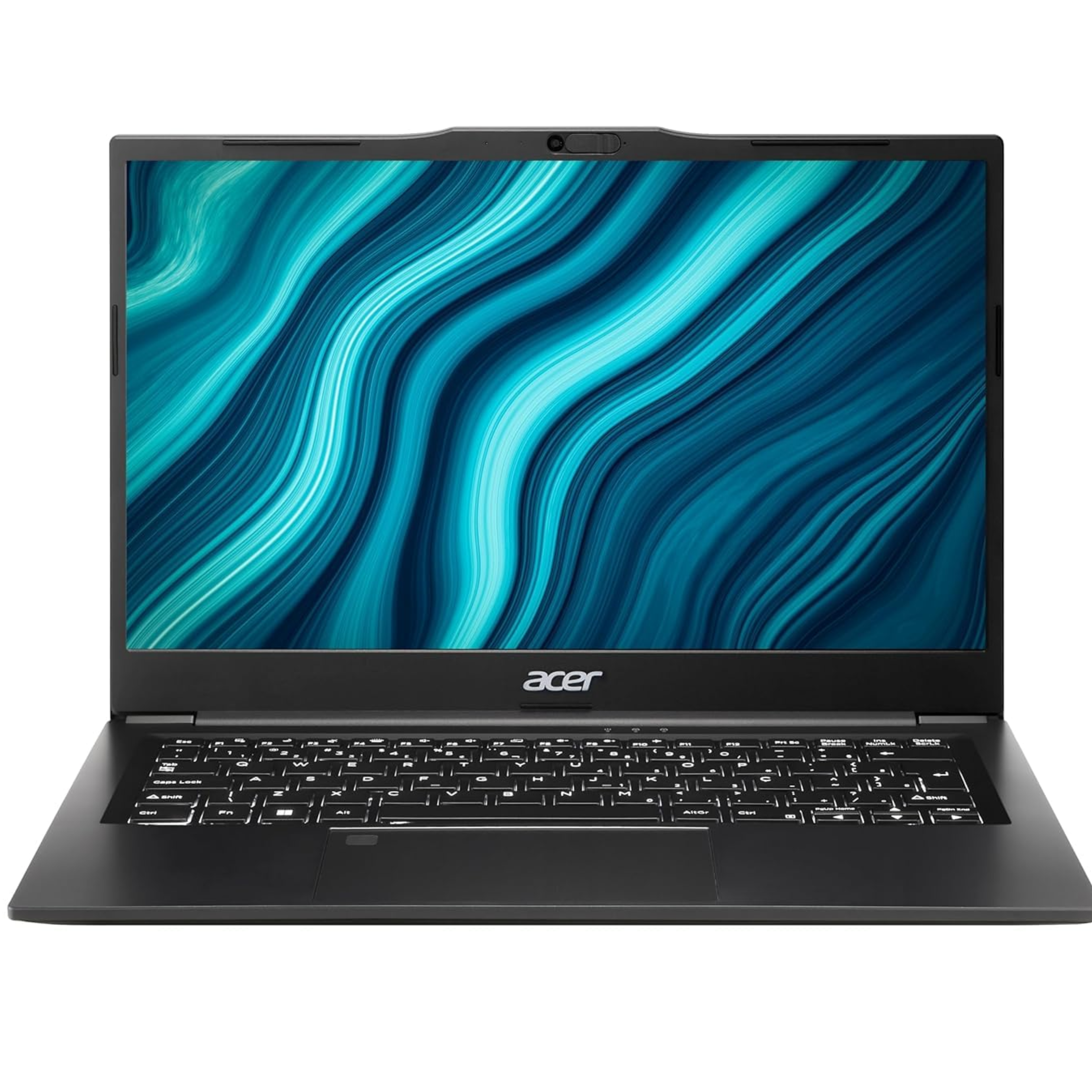 Acer TravelLite 14" FHD Anti-Glare Laptop - AMD Ryzen 5 7430U 6-Core, 8GB RAM, 512GB SSD, Windows 11, MS Office, Privacy Shutter | Premium Metal Body Ultra-Lightweight Laptop (Black)