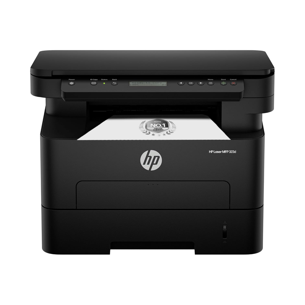 HP LaserJet Tank 323d Monochrome Laser Printer - High-Speed Auto Duplex Printing, Pre-Filled 5,000-Page Toner Engine, USB 2.0 (White & Gray)