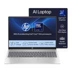 HP 14 AI Laptop (ep1151TU) 14" Micro-Edge FHD Anti-Glare - Intel Core Ultra 7 155H, 16GB DDR5 RAM, 512GB SSD, FHD Camera, Windows 11, MS Office 2024 / M365 (Natural Silver, 1.4kg)