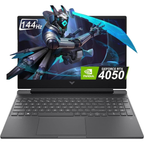 HP Victus 15.6" FHD 144Hz Gaming Laptop - 13th Gen Intel Core i5-13420H, 6GB NVIDIA GeForce RTX 4050 GPU, 16GB DDR4 RAM, 512GB SSD (Mica Silver)
