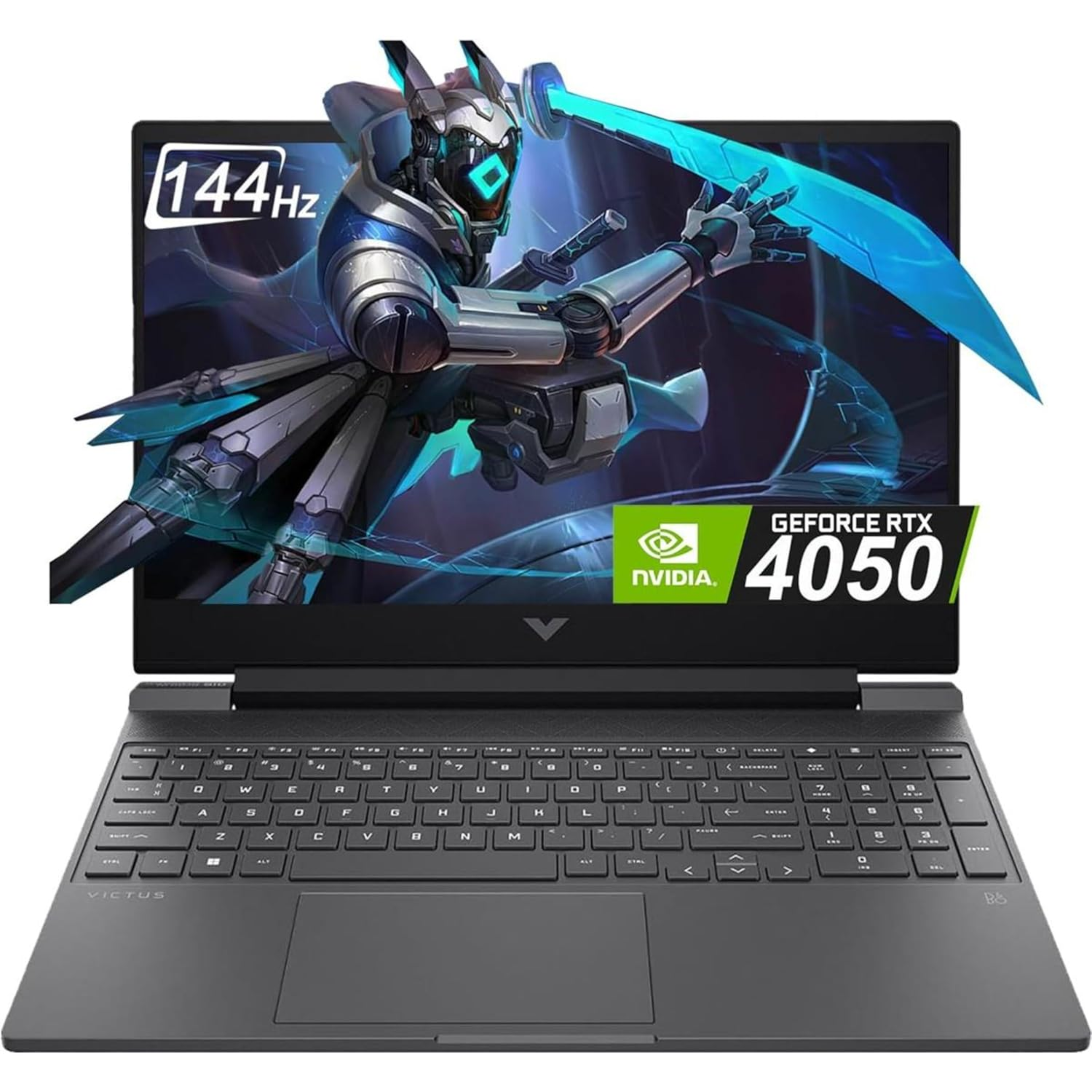 HP Victus 15.6" FHD 144Hz Gaming Laptop - 13th Gen Intel Core i5-13420H, 6GB NVIDIA GeForce RTX 4050 GPU, 16GB DDR4 RAM, 512GB SSD (Mica Silver)