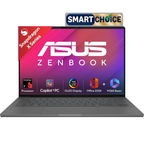 ASUS Zenbook A14 OLED Copilot+ AI Laptop 14.0" OLED Display - Qualcomm Snapdragon X, 16GB RAM, 512GB SSD, Up to 32hrs Battery Life, Metal Body, Windows 11 Home, Office 2024 & Microsoft 365 Basic (0.90kg Ultra-Light, UX3407QA-QD259WS)