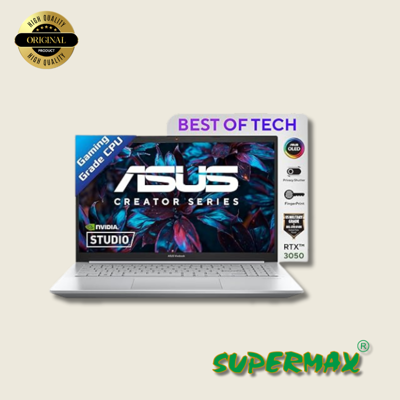 ASUS VivoPro15 OLED, AMD Ryzen 5 5600H M3500QC-L1501WS Thin & Light Laptop