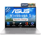 ASUS Vivobook S16 Metallic Design 16.0" FHD+ 144Hz Laptop - 14th Gen Intel Core 5-210H, Intel UHD Graphics, 16GB RAM, 512GB SSD, Windows 11 Home, Office Home 2024 & Microsoft 365 Basic (Silver, 1.70kg, S3607VA-RP114WS)